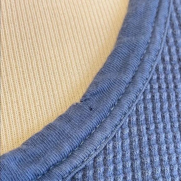 Aerie Gray Ribbed Long Sleeve Blouse - Picture 6 of 9